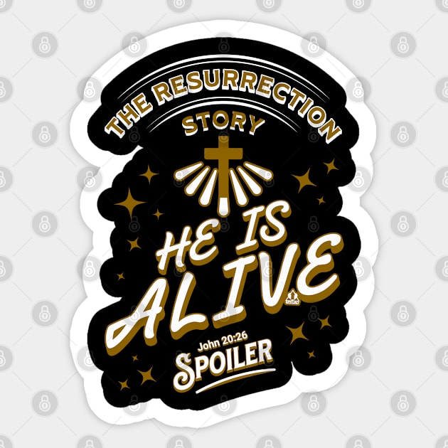 RESURRECTION STORY SPOILER Easter Design Sticker by ejsulu